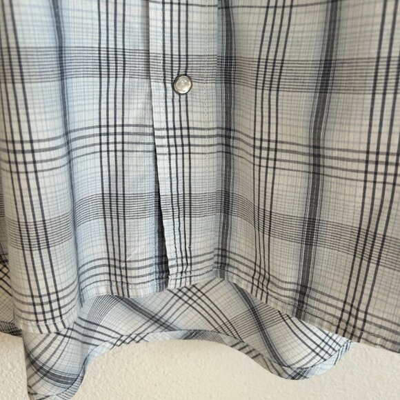 Roper Shirt Pearl Snap Embroidered Plaid Metallic Western Rodeo Cowboy - Picture 4 of 9